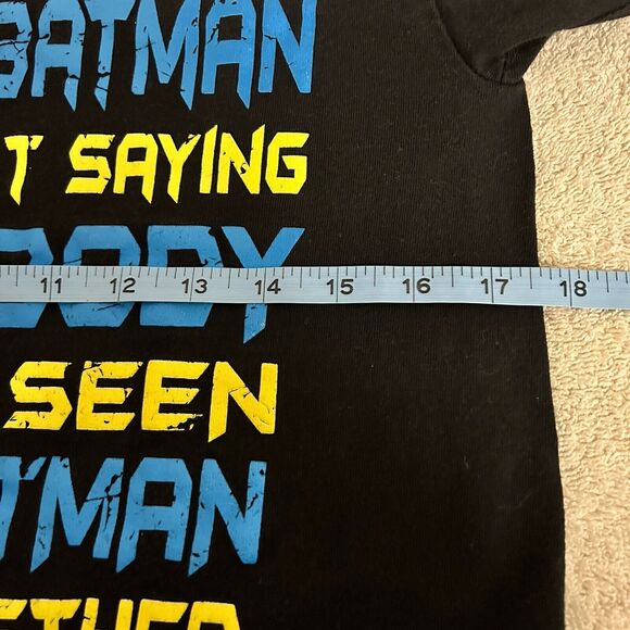 I'M NOT SAYING I'M BATMAN I'M JUST SAYING..Men's Size Small Black T-Shirt - Picture 2 of 4